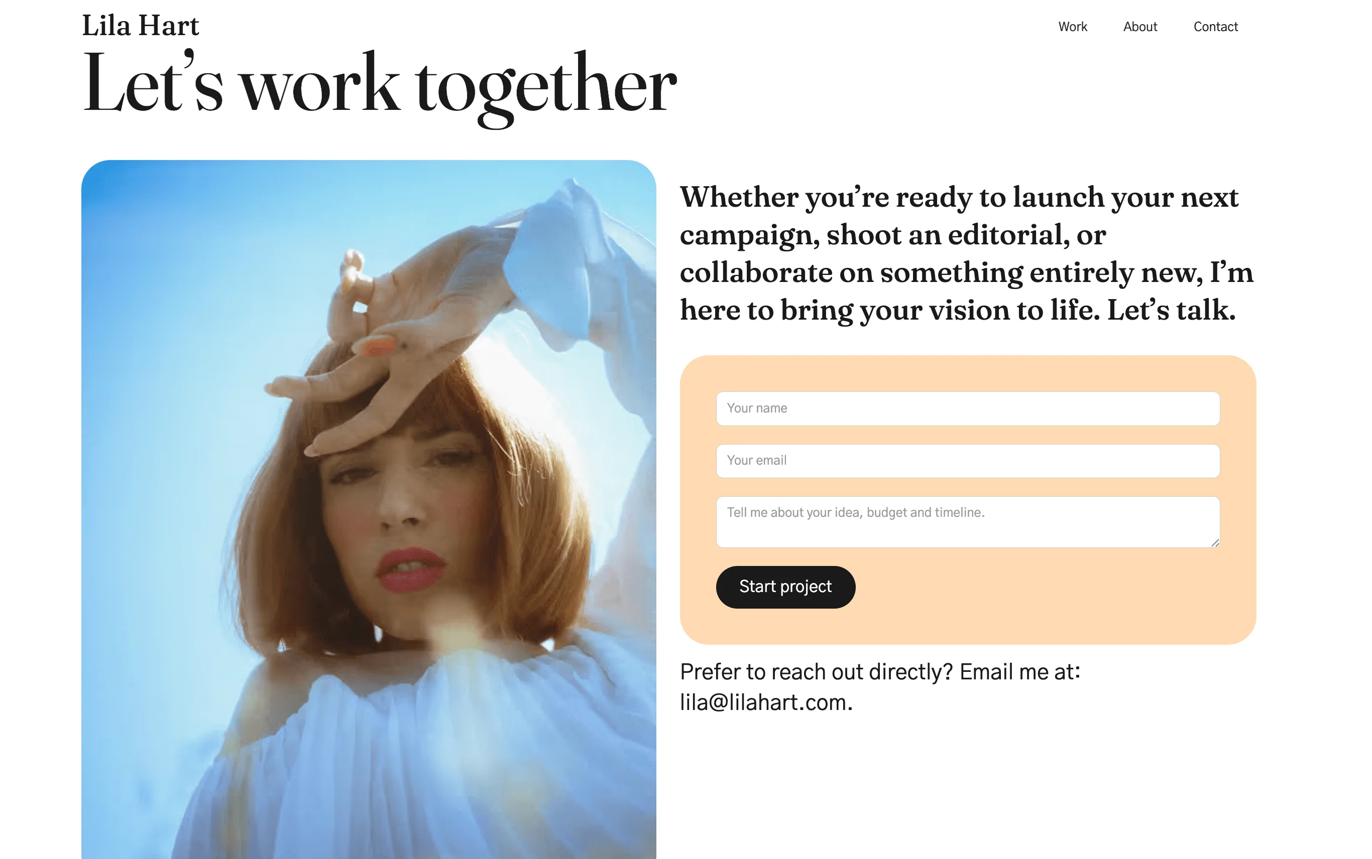 Mobile-responsive creative portfolio